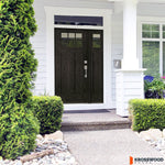 PINNACLE Craftsman 6 Lite Glass Exterior Fiberglass Door - Krosswood