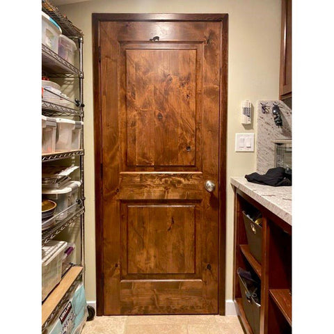 Exterior and Interior Knotty Alder Wood Doors with Glass | Krosswood ...