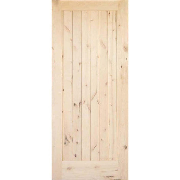 Rustic Alder Barn Door Lubann Solid Wood Barn Doors With Installation