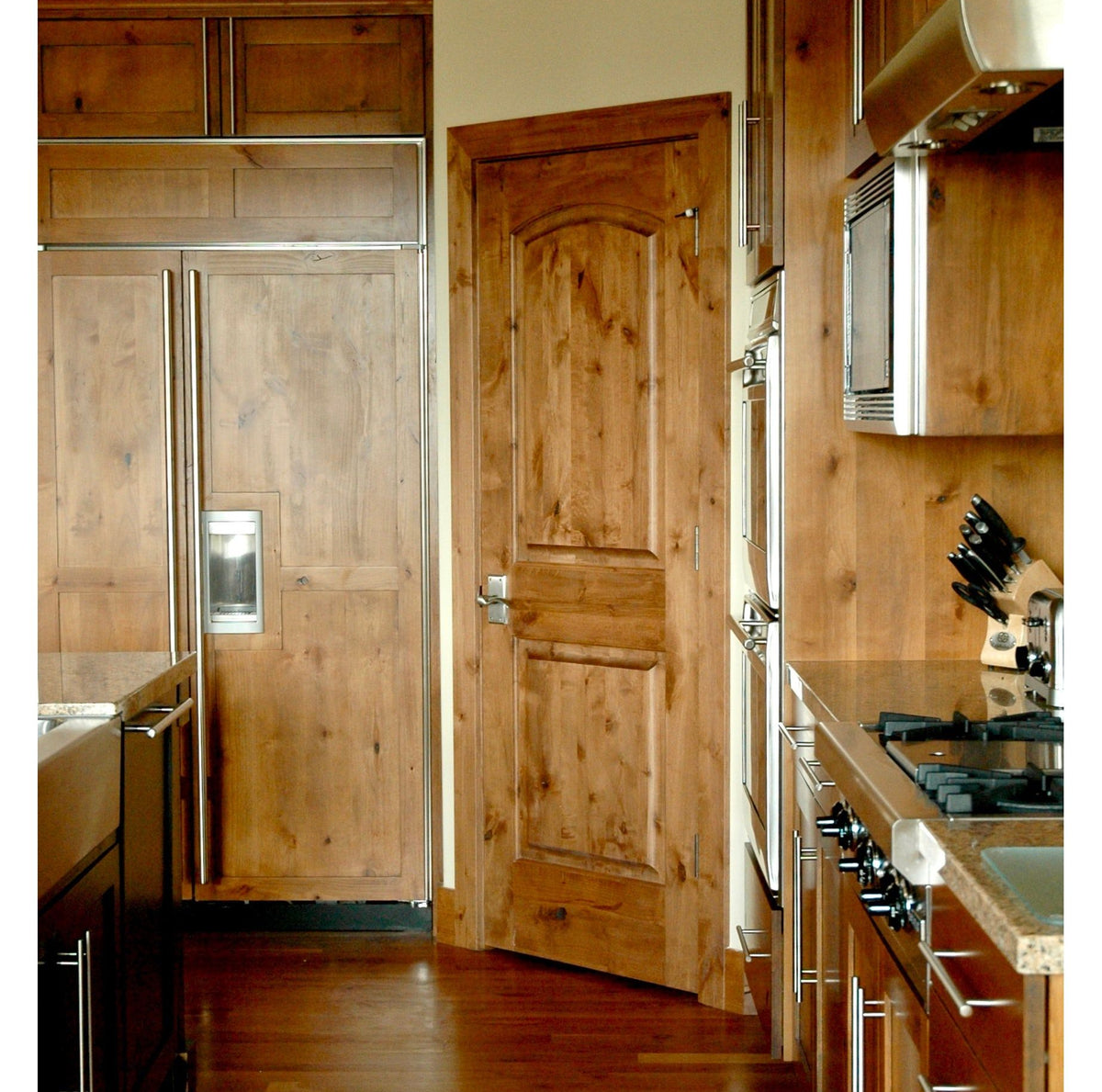 Exterior and Interior Knotty Alder Wood Doors with Glass | Krosswood ...