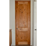 Rustic Knotty Alder Arch Top Interior Door - Krosswood