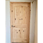 Rustic Knotty Alder Arch Top Interior Door - Krosswood