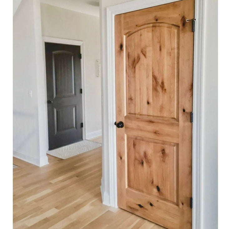 Exterior and Interior Knotty Alder Wood Doors with Glass | Krosswood ...