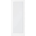 Shaker Full Lite Satin Glass MDF Interior Door - Krosswood