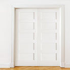 Shaker MDF 5 Panel Interior Double Door - Krosswood