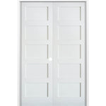 Shaker MDF 5 Panel Interior Double Door - Krosswood