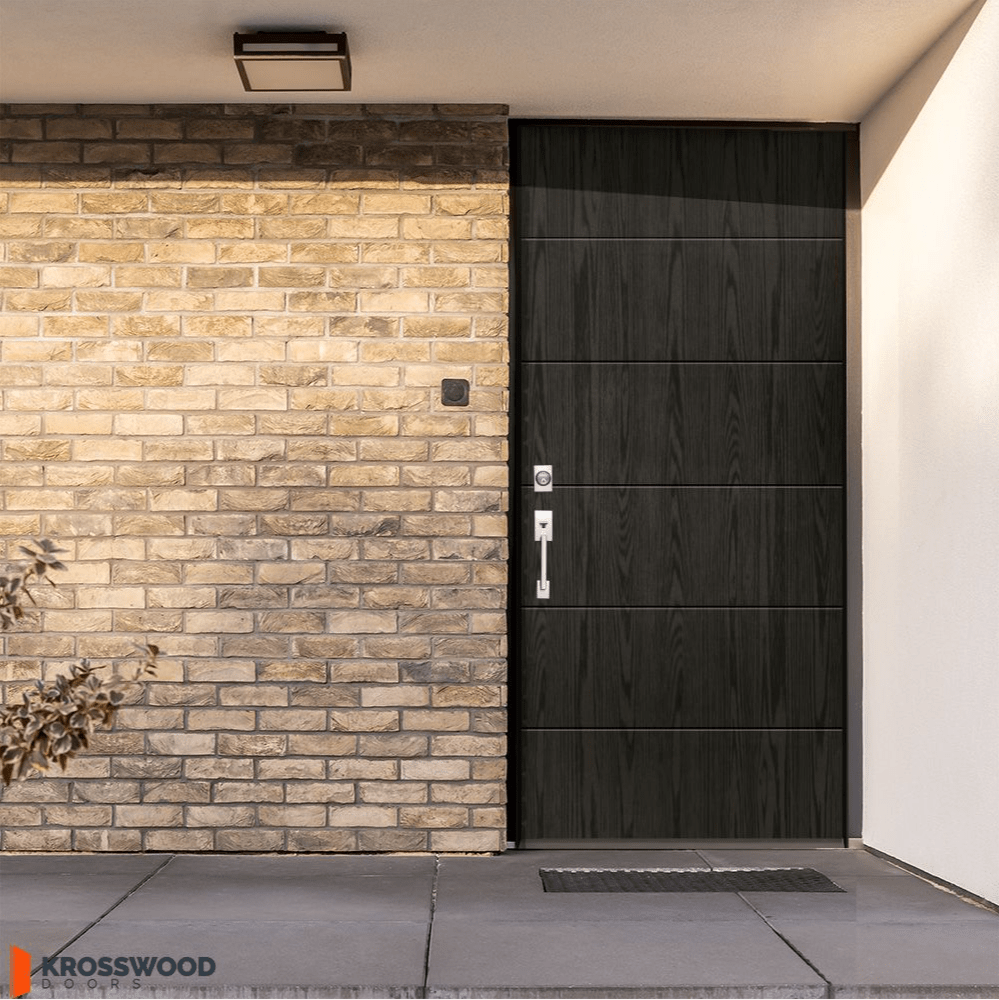 Modern Fiberglass Wood Like Front Door for Exterior | Krosswood Doors